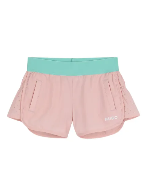 HUGO KIDS perforated shorts