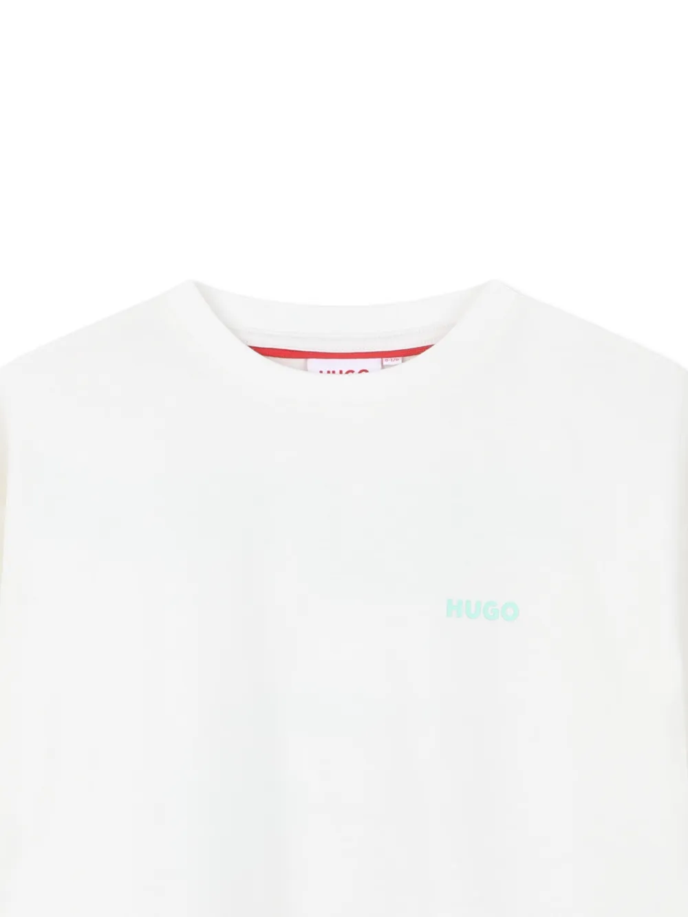  Hugo Kids Printed Short-sleeve T-shirt - White 