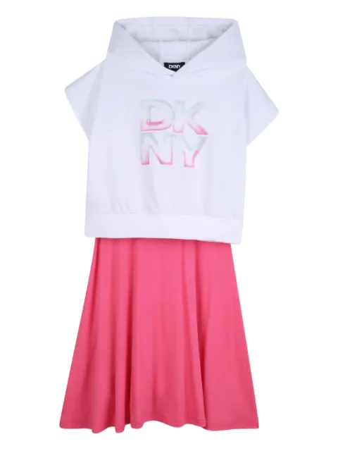 Dkny Kids vestido con capucha