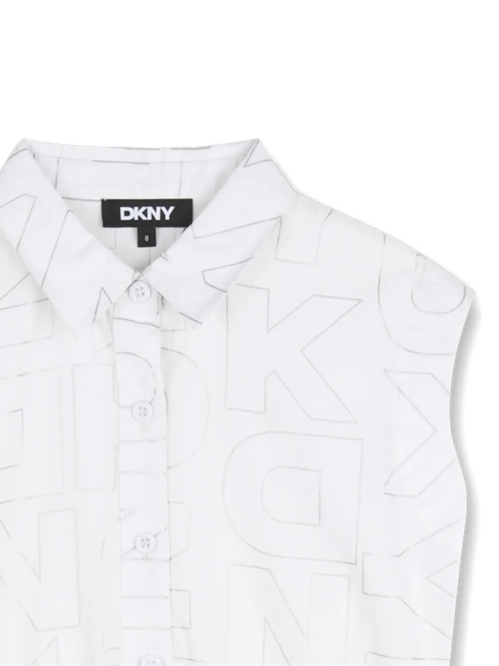 Dkny Kids Jurk met kraag Wit