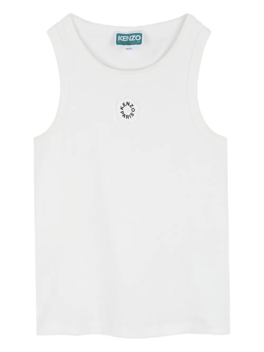 Kenzo Kids Top con logo - Bianco