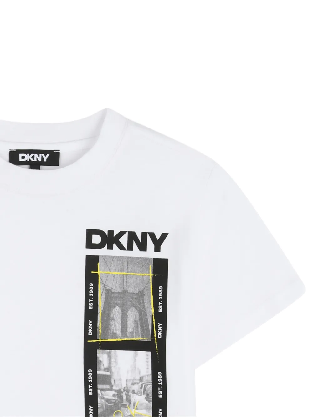 Dkny Kids T-shirt met grafische print Wit