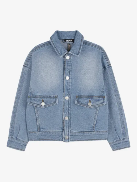 Dkny Kids chamarra de mezclilla