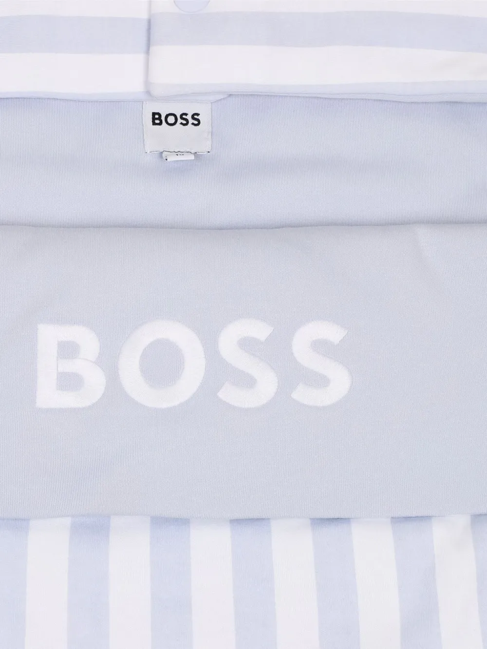 BOSS Kidswear Gestreepte slaapzak Blauw