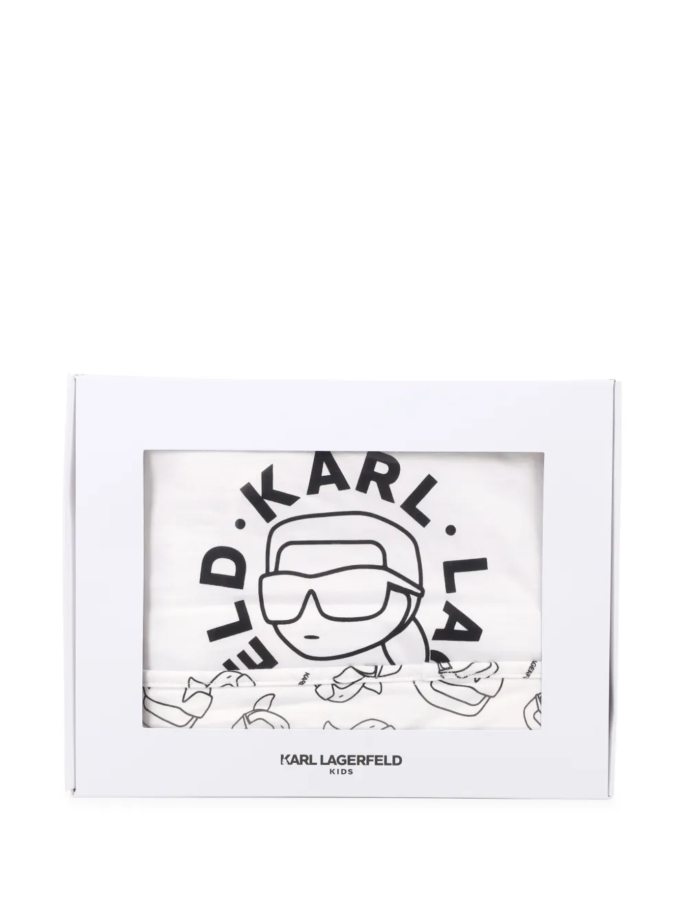 Karl Lagerfeld Kids Deken met logoprint Wit