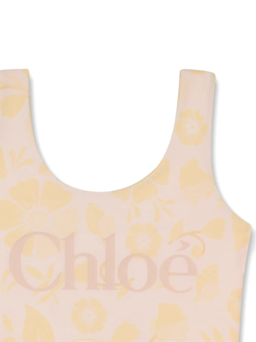  Chloé Kids Floral Print Swimsuit - Pink 