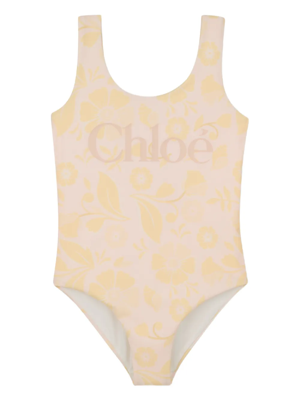 Chloé Kids floral print swimsuit - Rosa