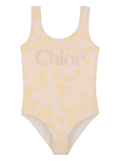 Chloé Kids floral print swimsuit