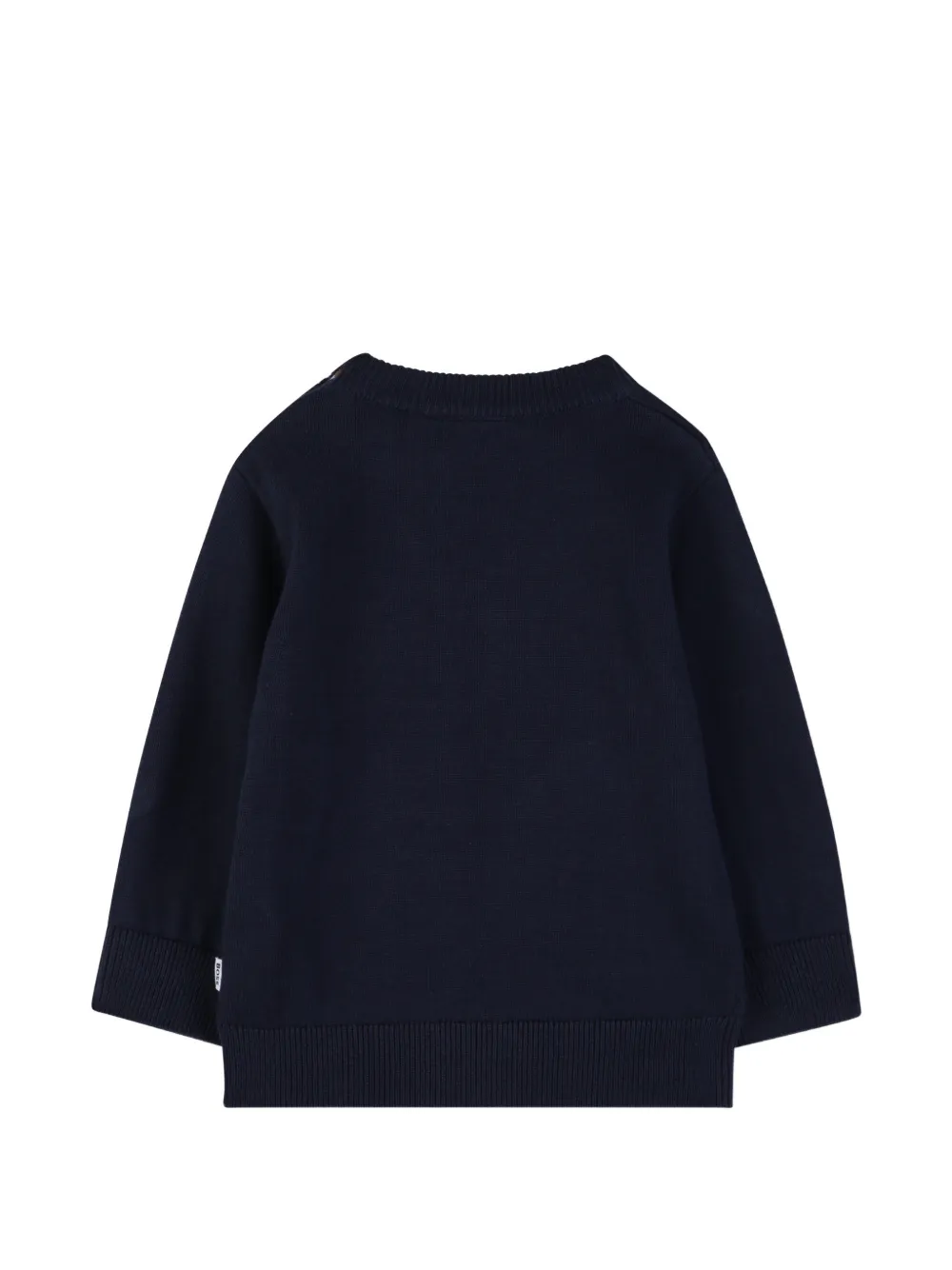  Boss Kidswear Logo Crew-neck Sweatshirt - Blue 