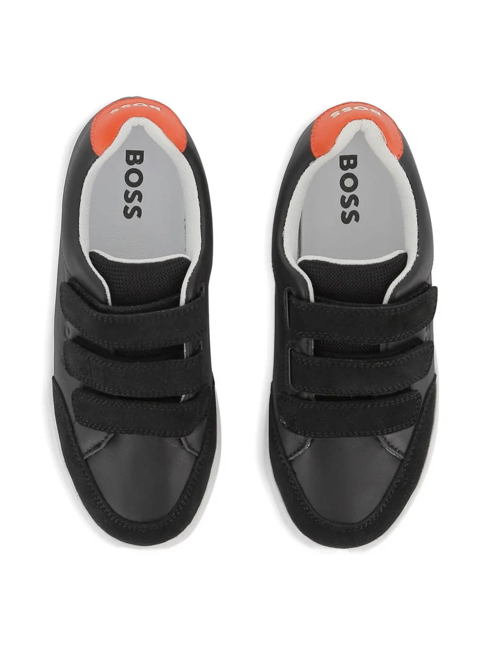 BOSS Kidswear Sneakers met klittenband Zwart