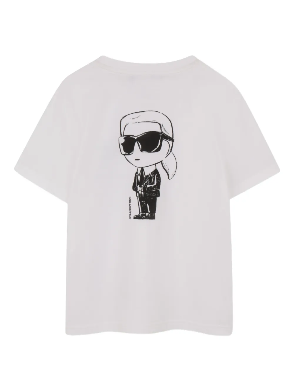 Karl Lagerfeld Kids T-shirt met grafische print Wit