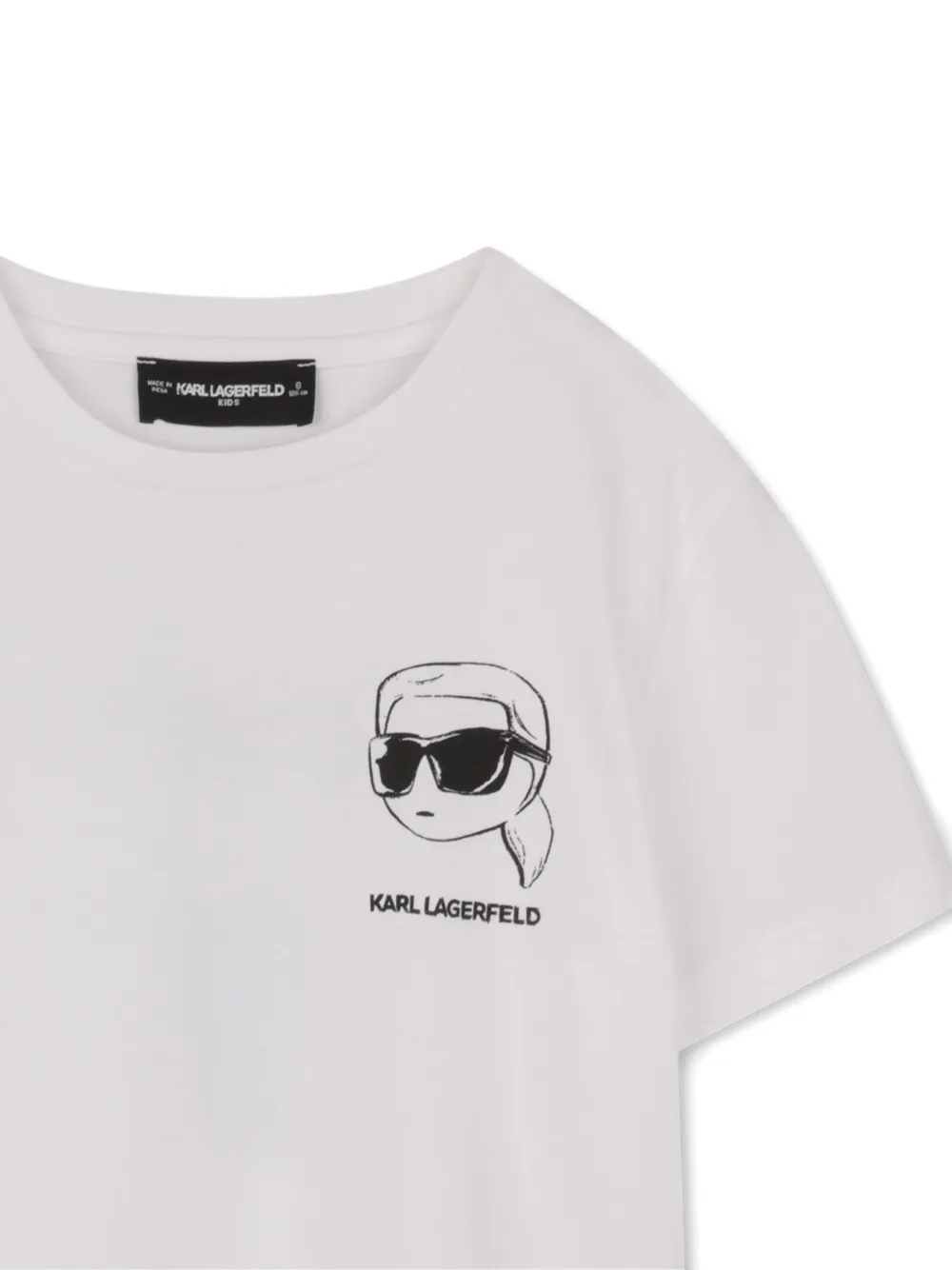 Karl Lagerfeld Kids T-shirt met grafische print Wit