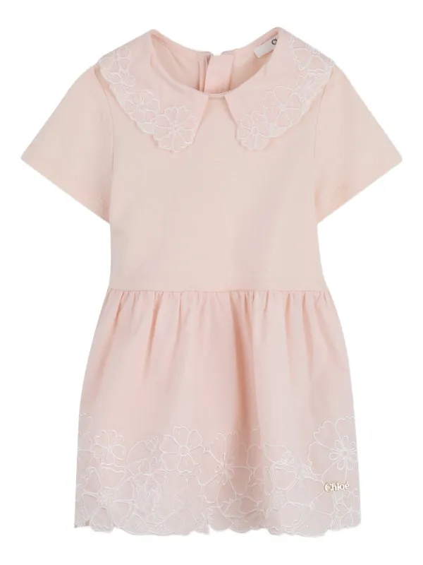 Chlo - Baby short-sleeve dress - Pastel Pink - 18 months - Cotton Chlo - Baby short-sleeve dress - Pastel Pink - 18 months - Cotton