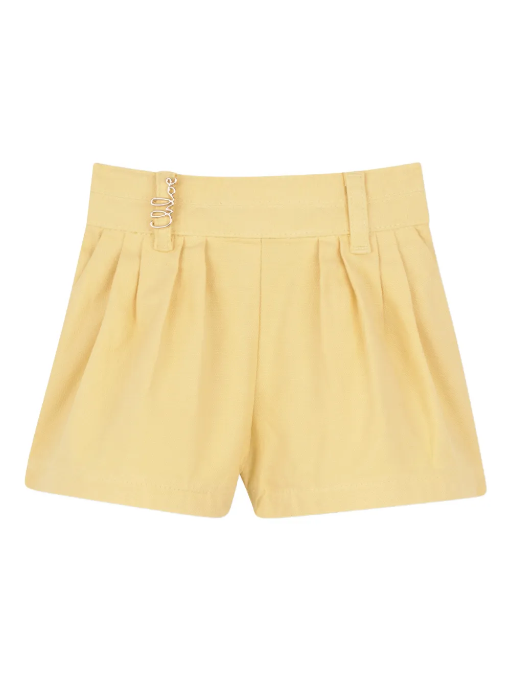 Chloé Babies' Pleated Shorts In White