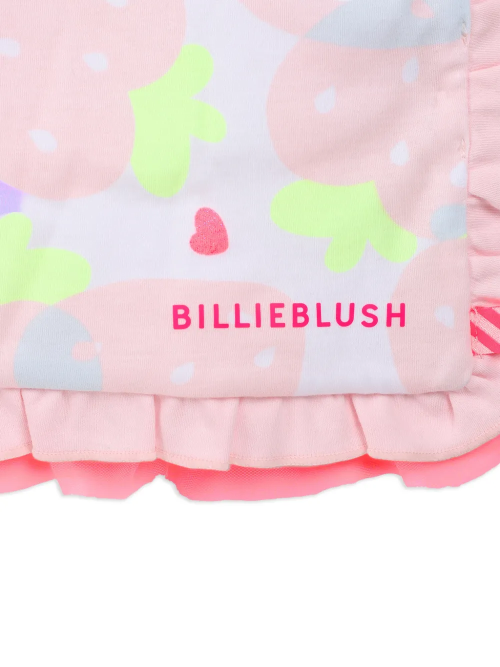 Strawberry-Print Ruffled Blanket