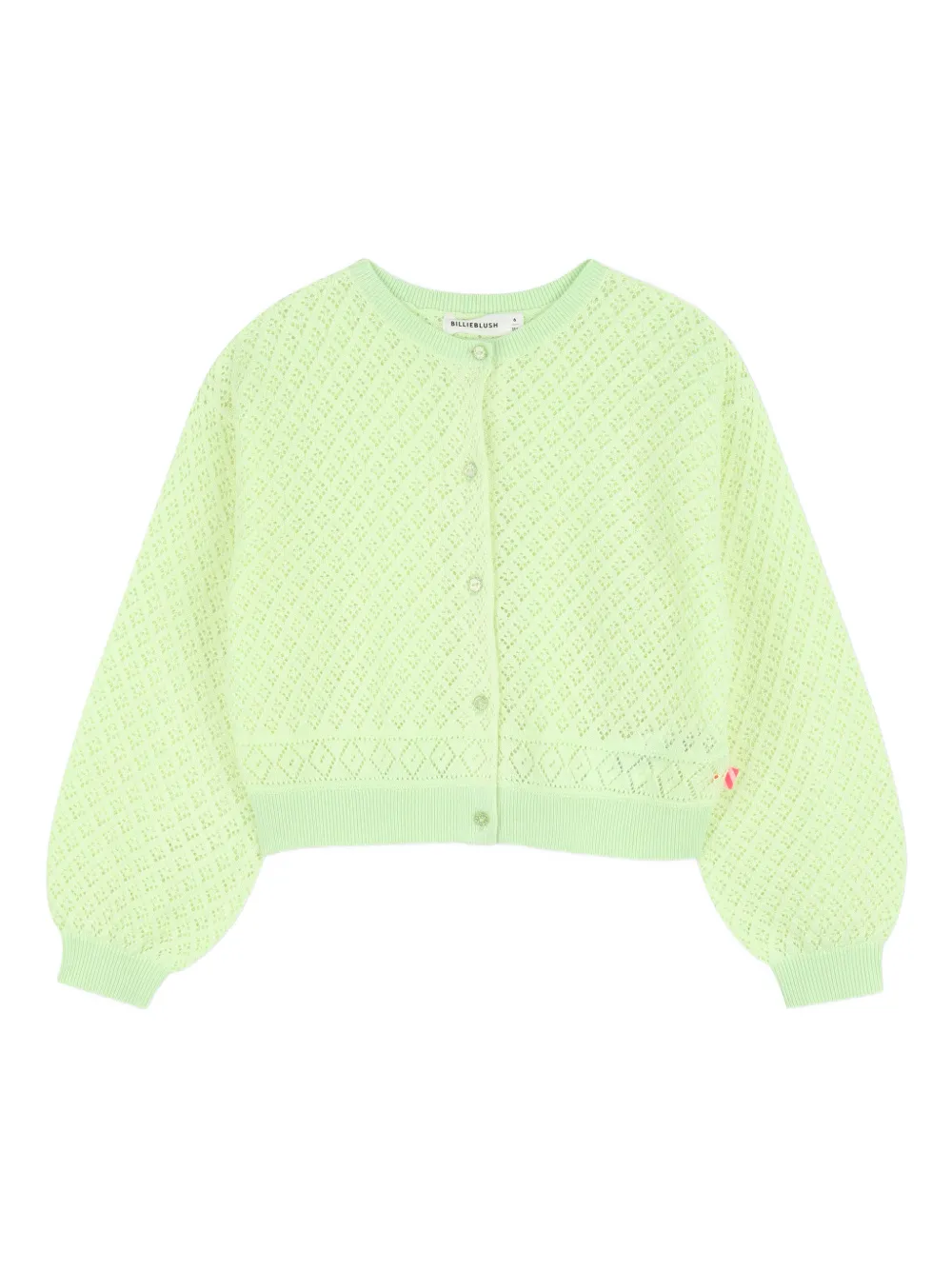 Billieblush Cardigan con design traforato - Verde