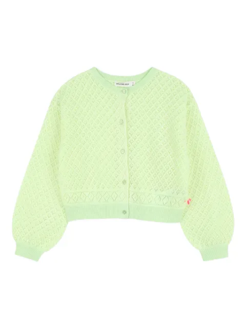 Billieblush pointelle-design cardigan