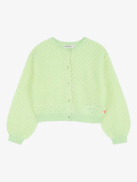 Billieblush cardigan en maille pointelle
