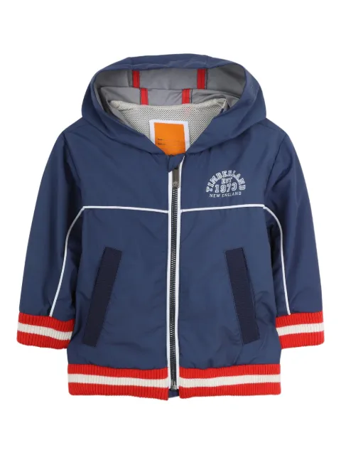 Timberland Kids stripe-detail hooded coat
