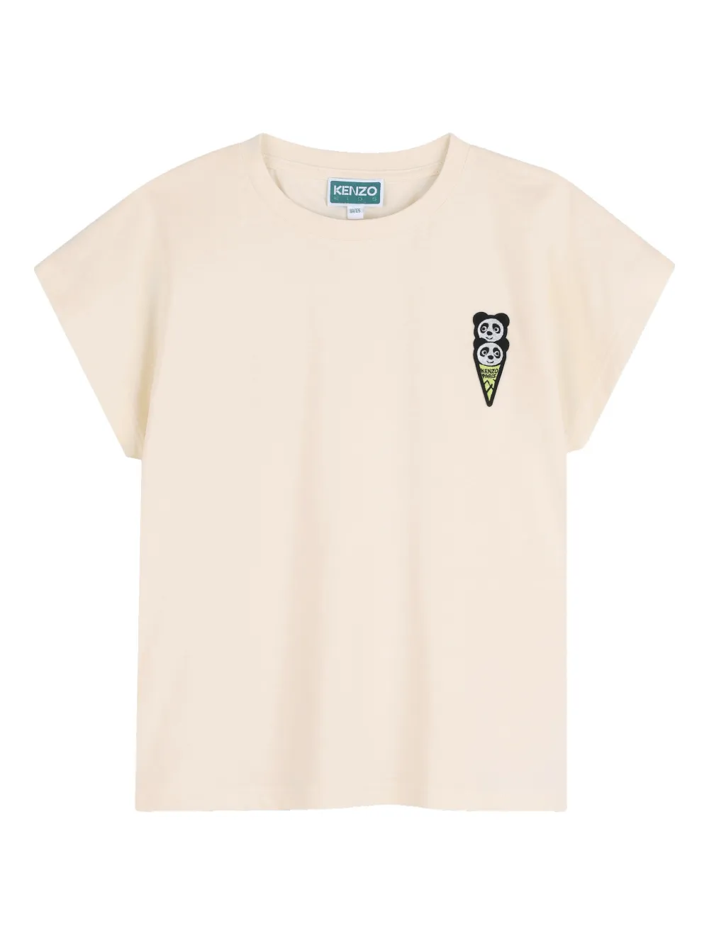 Kenzo Kids embroidered graphic T-shirt - Toni neutri