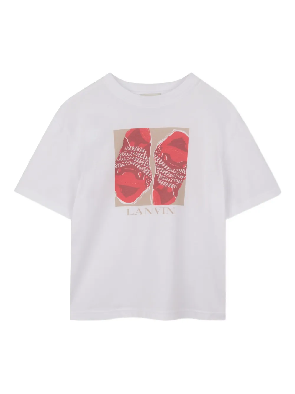 Lanvin Enfant T-Shirt mit grafischem Print - Weiß
