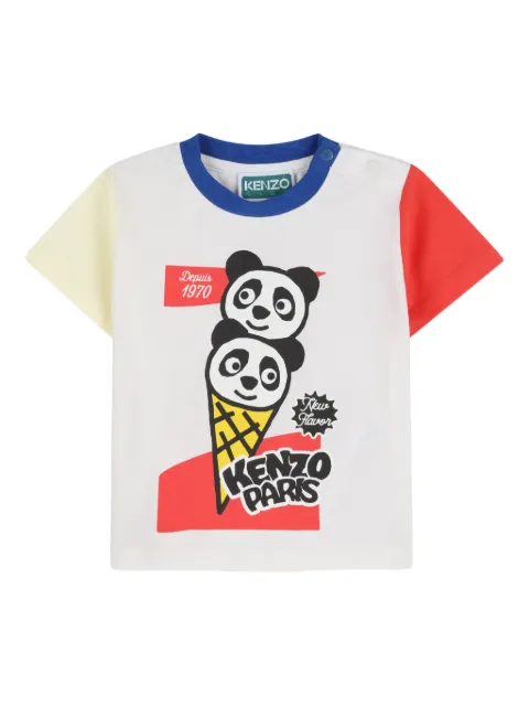 Kenzo Kids 熊猫印花T恤