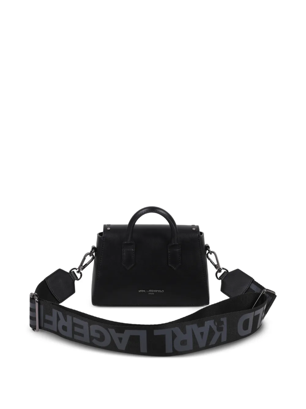 Karl Lagerfeld Kids Shopper met studs en handvat - Zwart