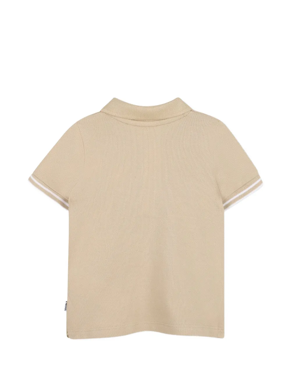 BOSS Kidswear Gestreept poloshirt en shorts set Beige