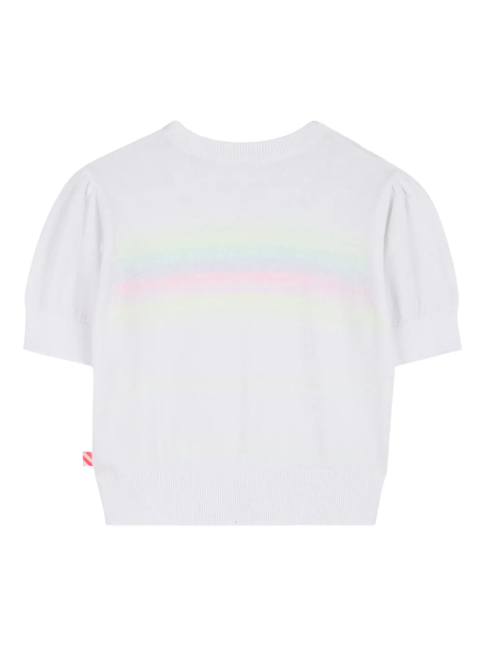 Billieblush Gestreept T-shirt met pofmouwen Wit