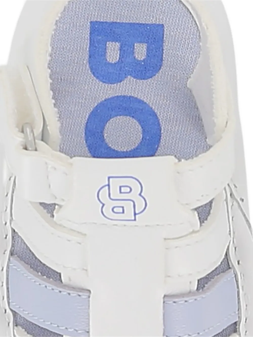 BOSS Kidswear Sandalen met logobandje Wit