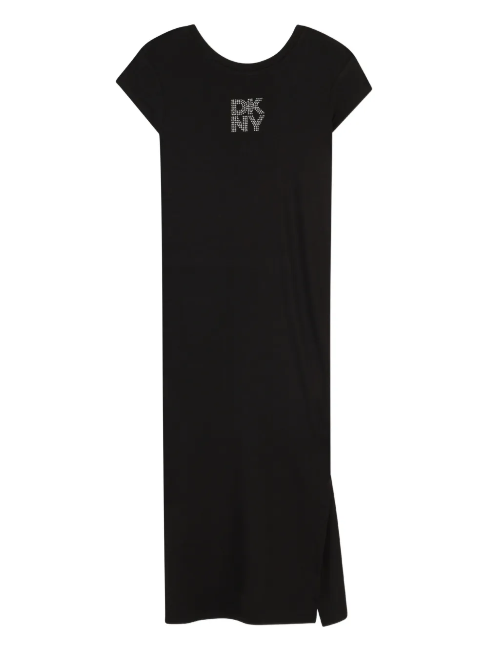 Dkny Kids logo-embellished dress - Nero