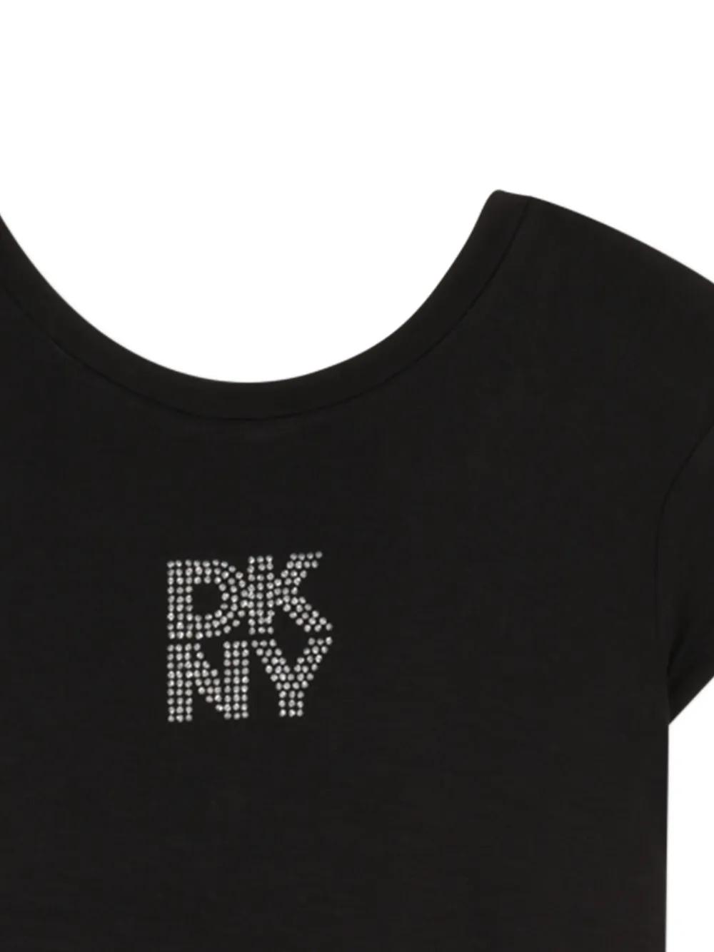 Dkny Kids Jurk verfraaid met logo Zwart