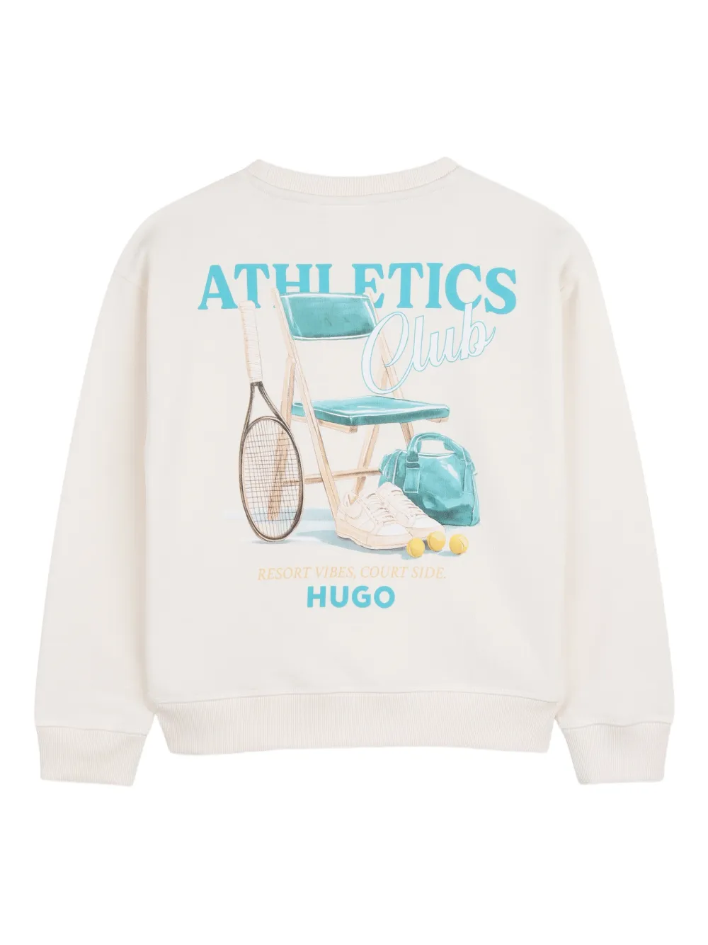 HUGO KIDS Sweater met ronde hals Beige