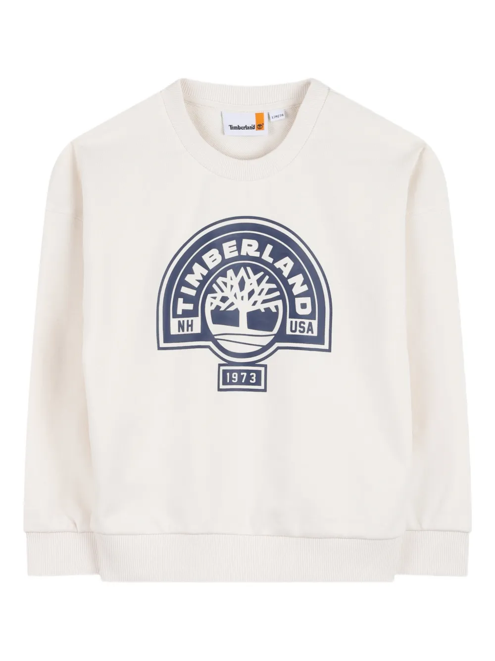 Timberland Kids Felpa con logo - Bianco