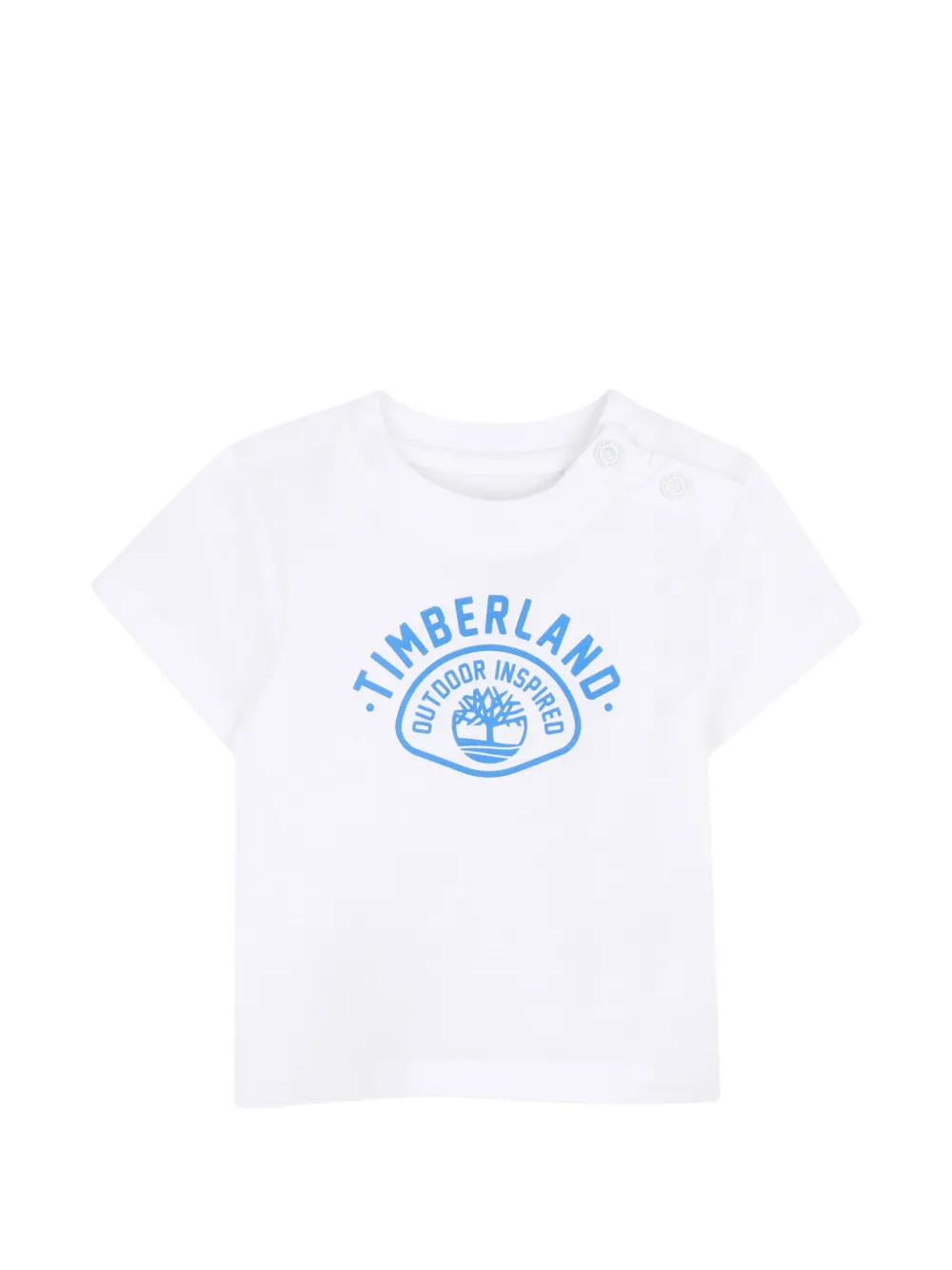 Timberland Kids Top en shorts met logoprint Wit
