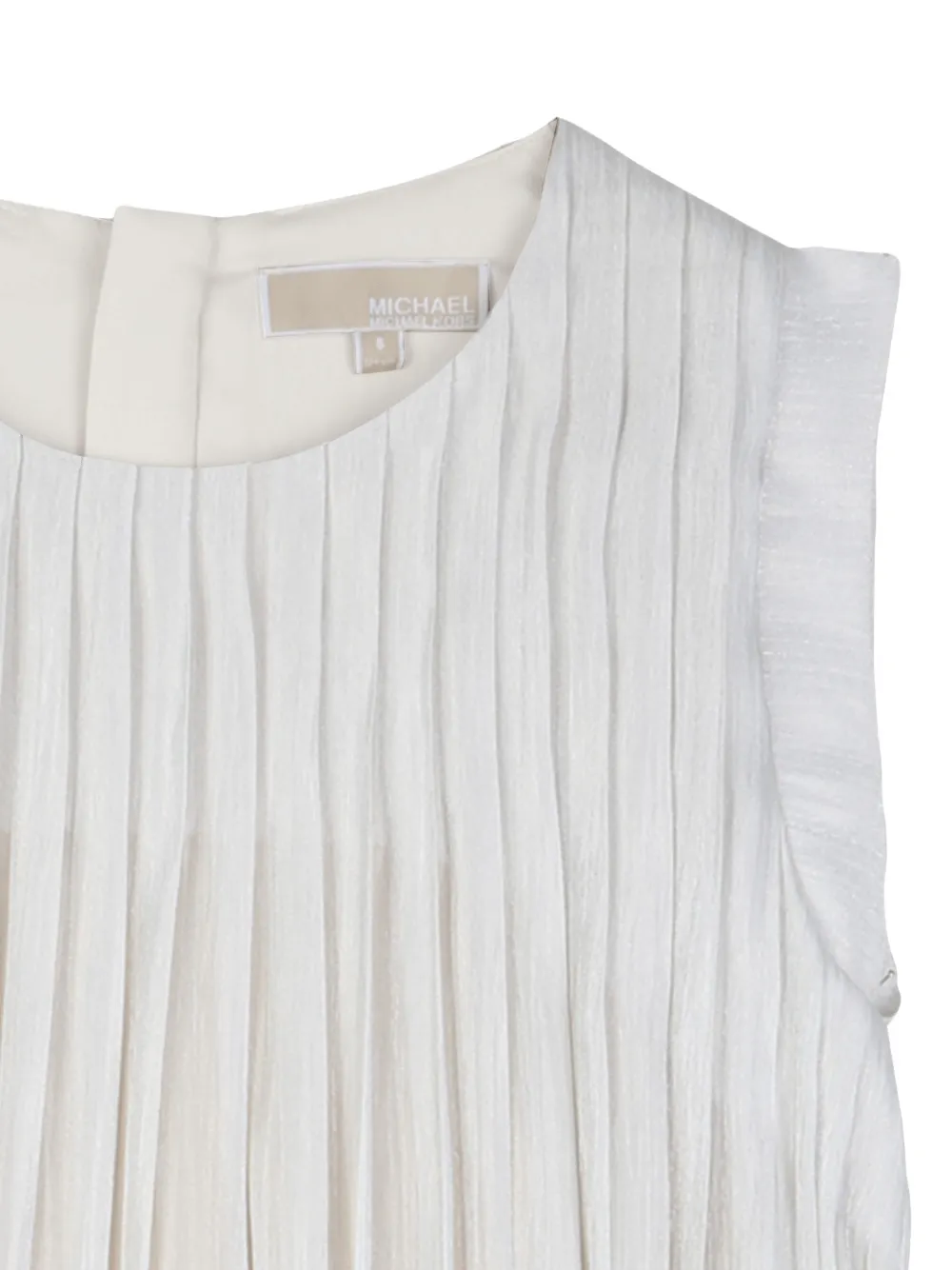 Michael Kors Kids Geplooide shiftjurk Beige