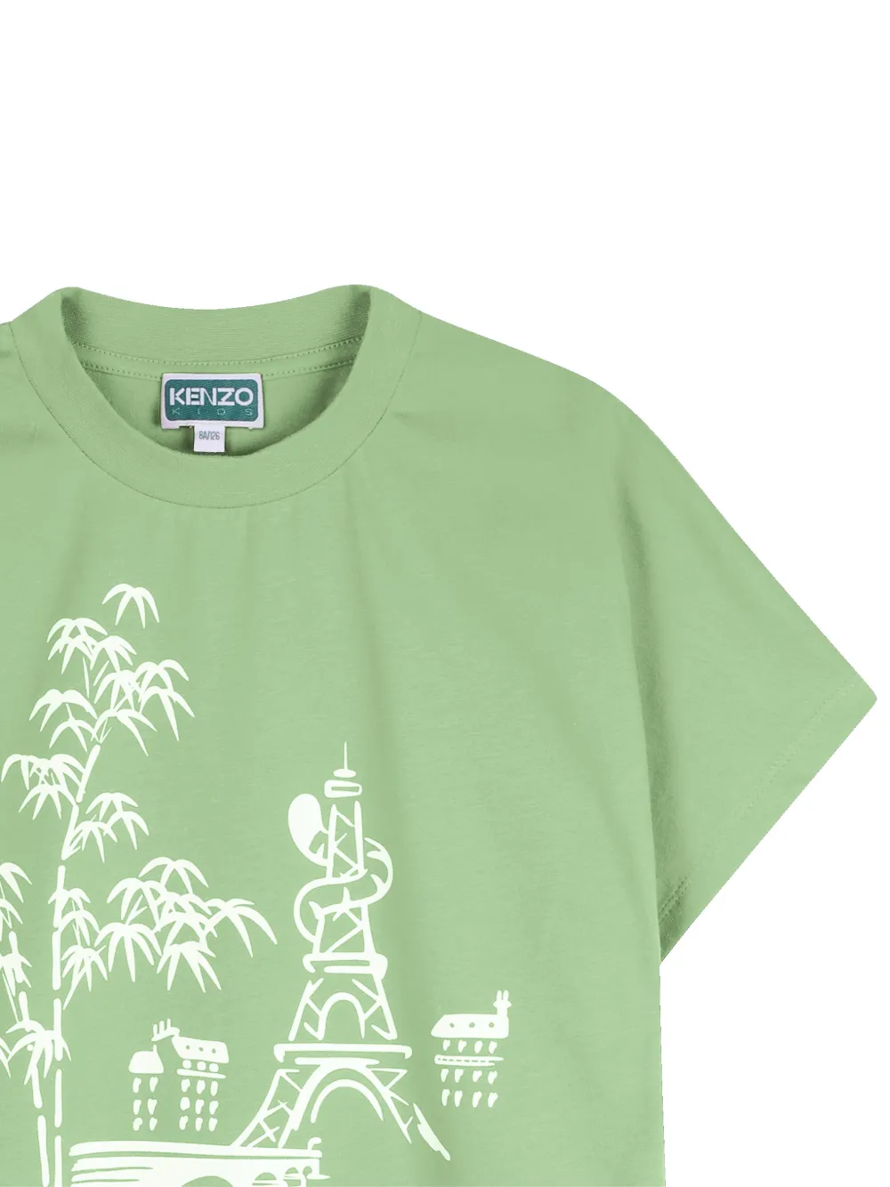 Kenzo Kids T-shirt met print Groen