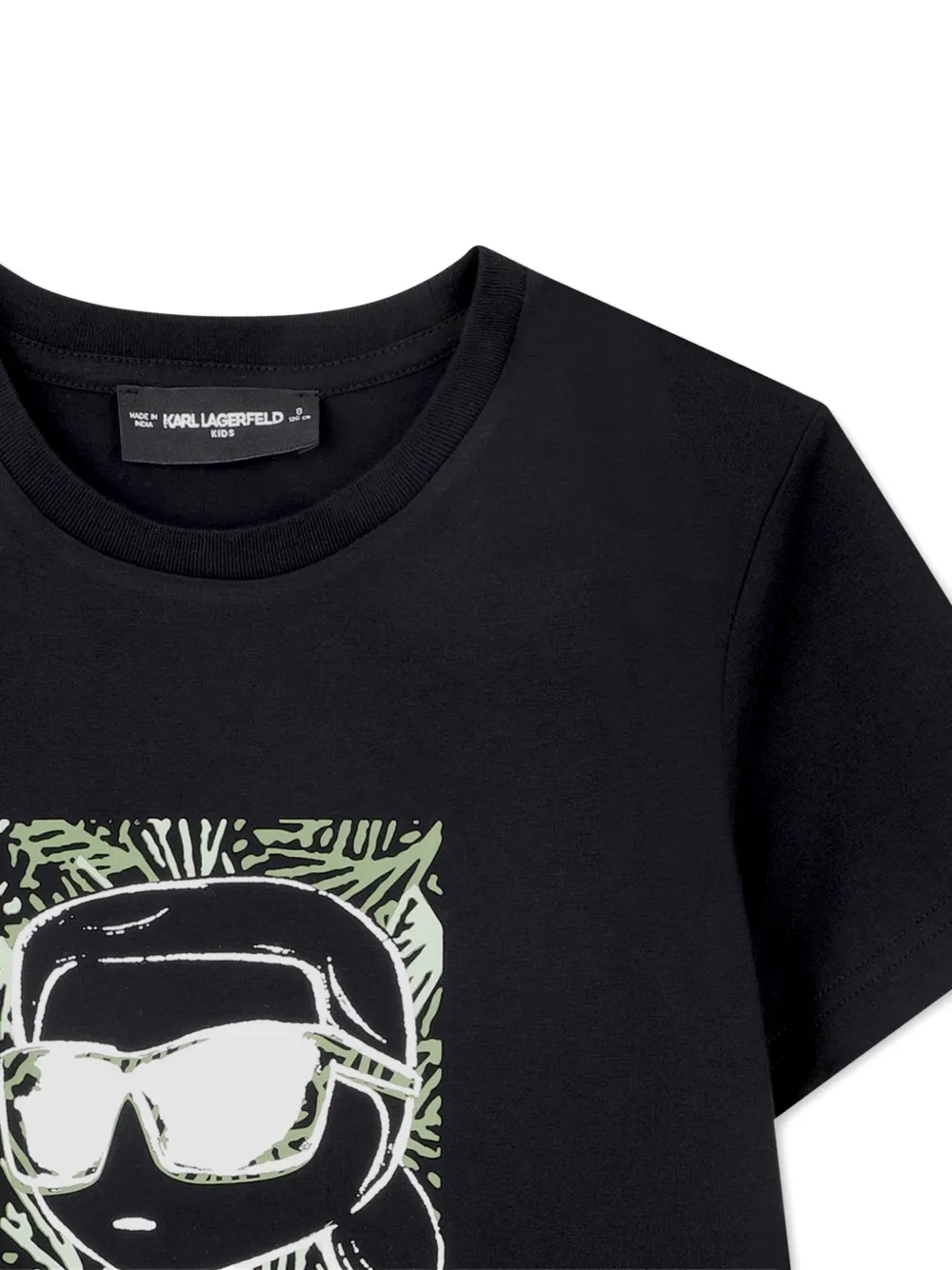  Karl Lagerfeld Kids Graphic T-shirt - Black 