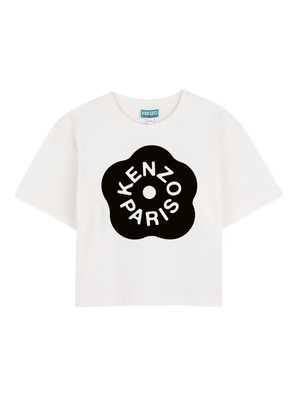 Kenzo Kids T-shirt a fiori - Toni neutri