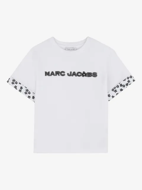 Marc Jacobs Kids playera con ribete floral