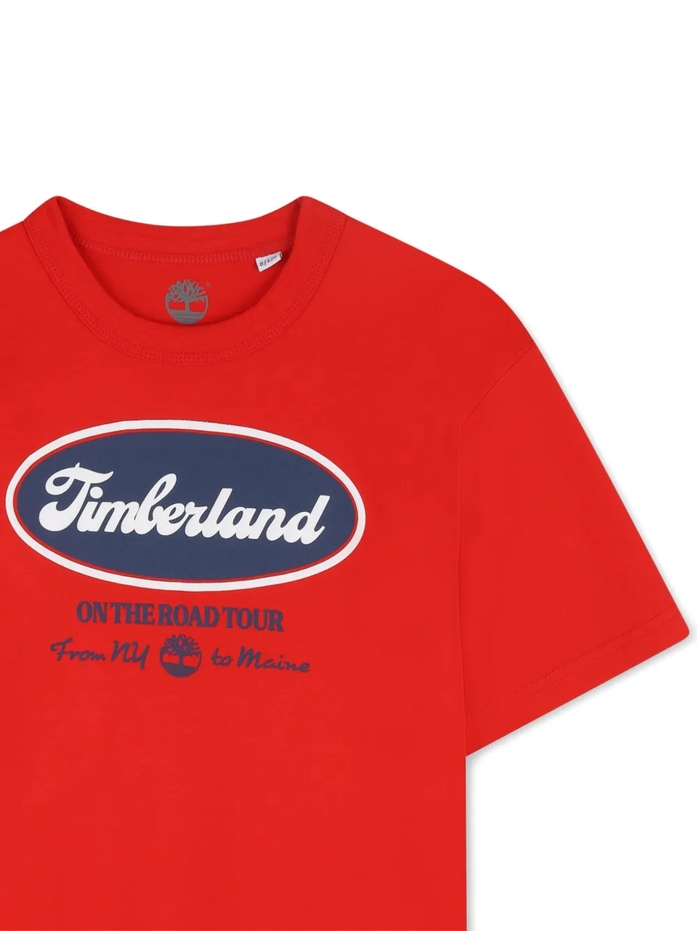Timberland Kids T-shirt met logoprint Rood