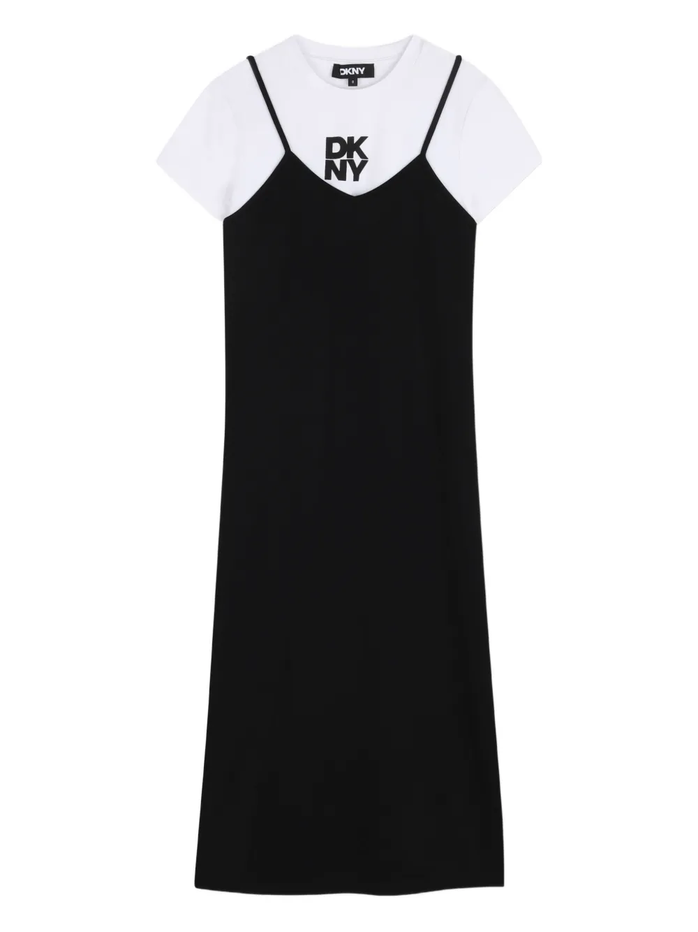 Dkny Kids logo-print dress - Bianco