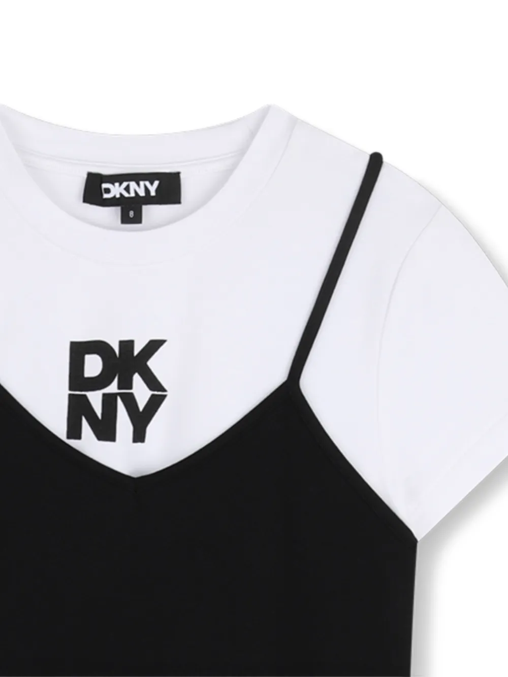 Dkny Kids Jurk met logoprint Wit