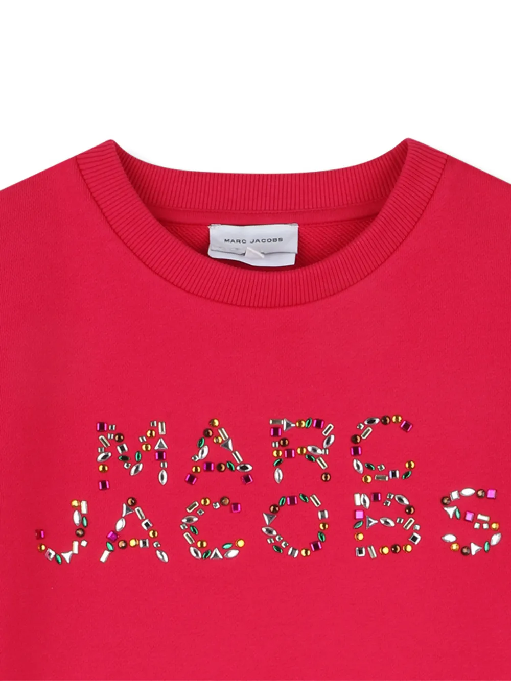 Marc Jacobs Kids T-shirtjurk verfraaid met logo Rood