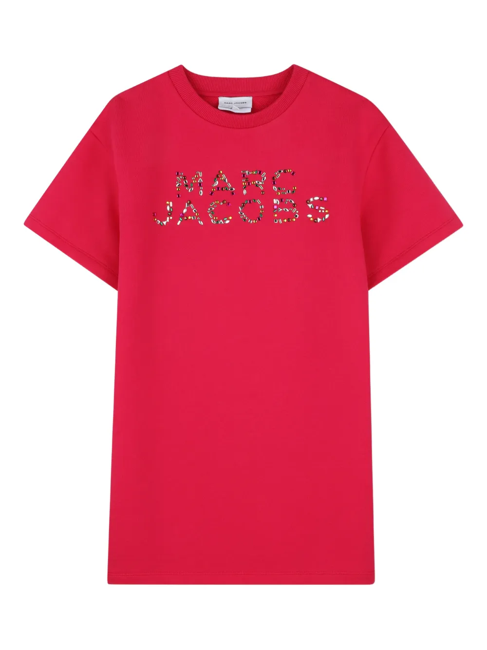 Marc Jacobs Kids Abito modello T-shirt con decorazione - Rosso