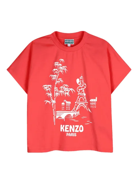 Kenzo Kids graphic crew-neck T-shirt