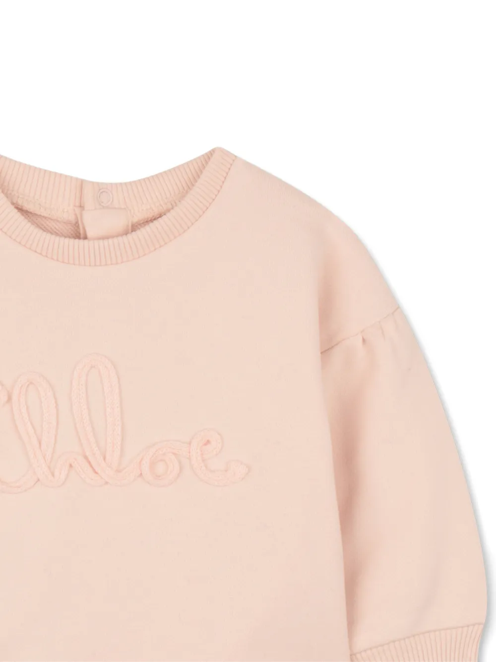 Chloé Kids Sweater met geborduurd logo Roze