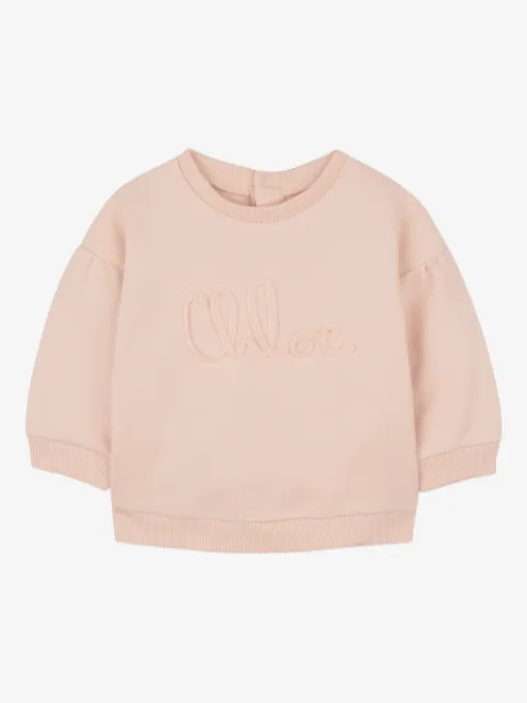 Chloé Kids sweatshirt med broderet logo