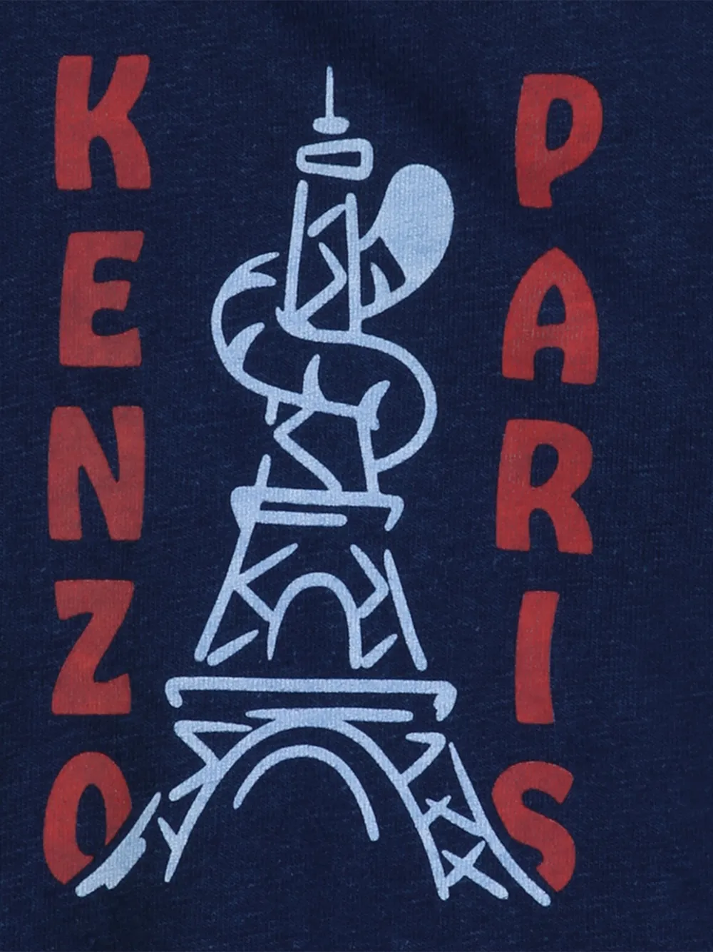 Kenzo Kids T-shirt met logoprint Blauw