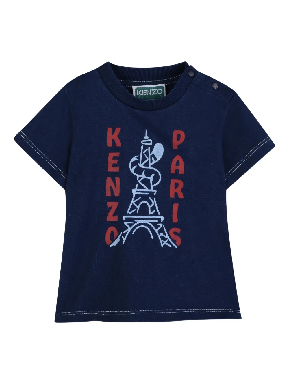 Kenzo Kids T-shirt con logo - Blu